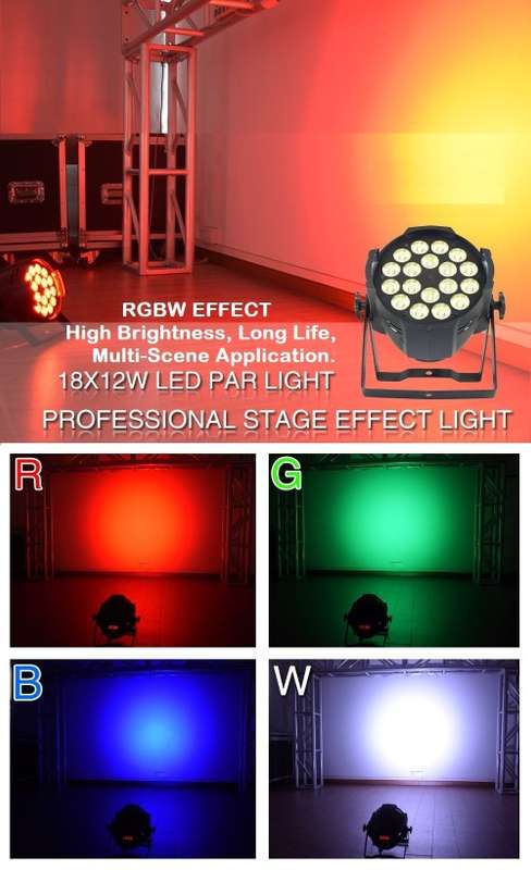 Professional Disco Stage DJ Party Wash LED Light DMX512 PARCAN 6in1 RGBWA. Collections Are Allowed.