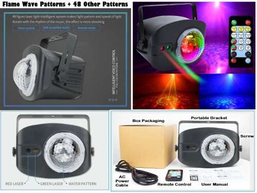 Professional Disco Stage DJ Party Flame Laser LED Light. Stunning Show. Collections Are Allowed