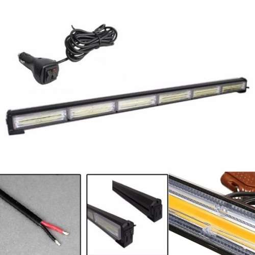 Amber Orange Yellow Emergency Vehicle Flash Warning LED Strobe Light Bar. Collections allowed.