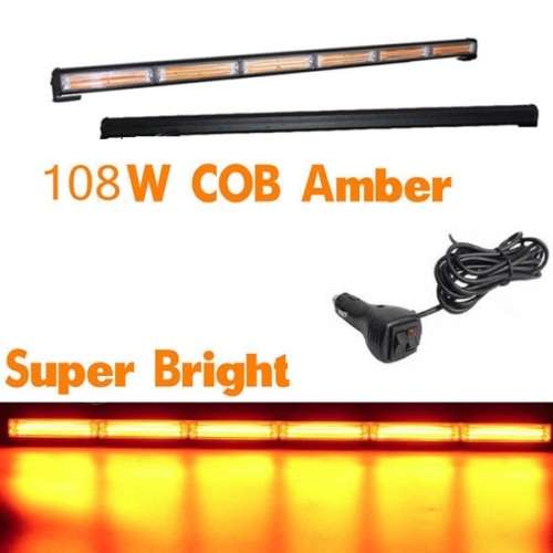 Amber Orange Yellow Emergency Vehicle Flash Warning LED Strobe Light Bar. Collections allowed.