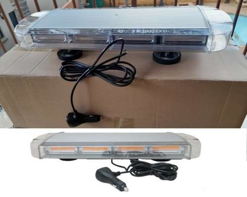 Cool White COB LED Vehicle Roof Top Strobe Flash Emergency Warning Light Bar. Collections Allowed.
