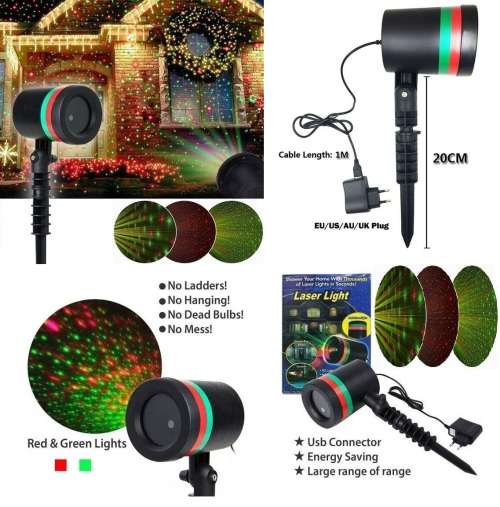 Laser Stage Disco Party Holographic Light Projector, Landscape Garden Outdoor. Collections allowed