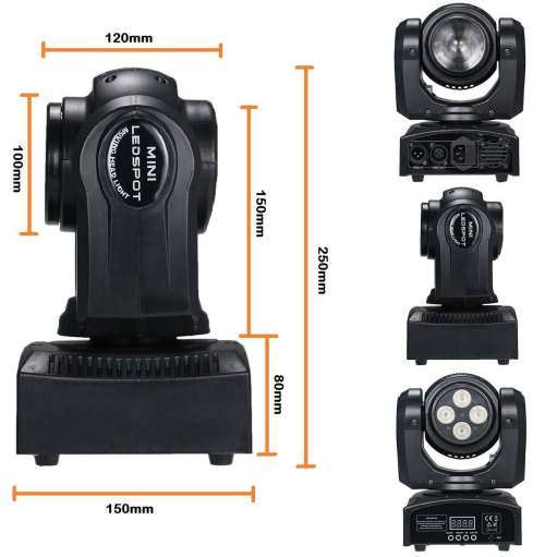 Professional Double Faced Disco Moving Head DMX512 Stage, DJ Party Light. Collections Are Allowed.