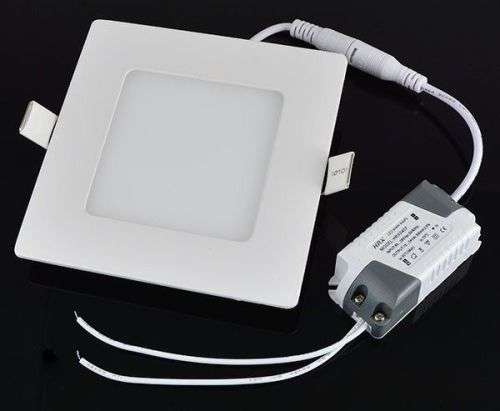 LED Panel Ceiling Lights: 3W Square 220V Complete with Fittings and Driver/PSU. Collections allowed