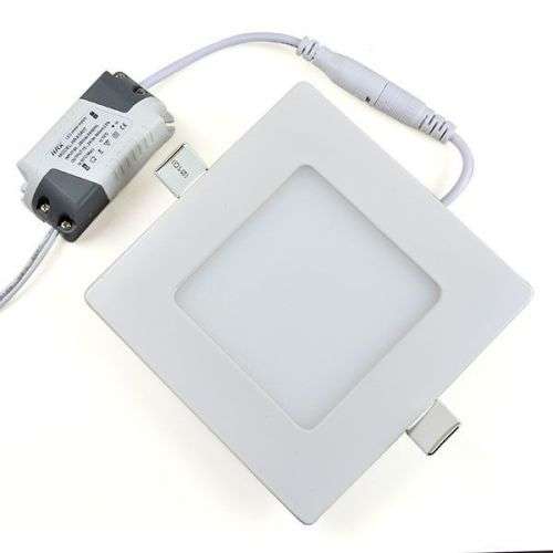 LED Panel Ceiling Lights: 3W Square 220V Complete with Fittings and Driver/PSU. Collections allowed