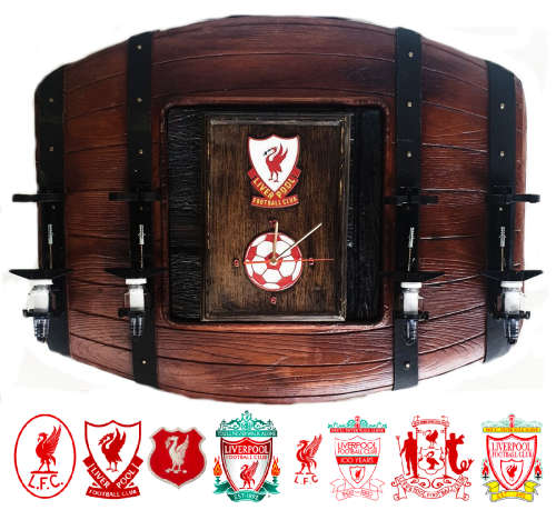Liverpool FC Flat Barrel Liquor Dispensers with 4 Sets of Optics. Brand New. Collections Are Allowed