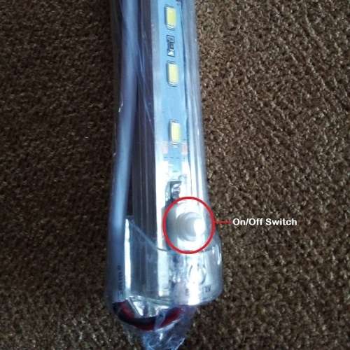 LED Tube Light 12V with Wiring and On / Off Switch. Ideal for Load Shedding. Collections Allowed.