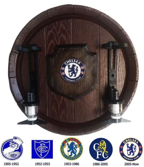 Chelsea FC Large Barrel End Liquor Dispensers with 2 Optic Sets. Brand New. Collections Are Allowed.