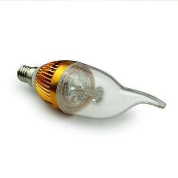LED Candle Design Light Bulbs: Hi Output Lumens 3W 220V Pig Tail. Collections are allowed.