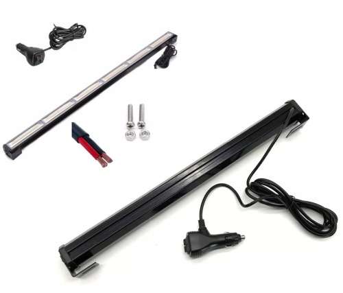 Cool White COB LED Vehicle Strobe Flash Light Bar. Cigarette Adapter Plug Type. Collections Allowed.