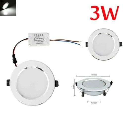 3W LED Ceiling Lights Spotlight LED Lights Complete Ready to Use Units. Collections are allowed
