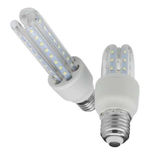 Glass Covered Corn U-Shape Eenergy Saver LED Light Bulbs 220V In E27 and B22. Collections allowed