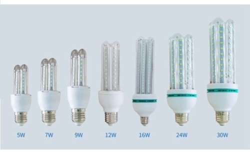Glass Covered Corn U-Shape Eenergy Saver LED Light Bulbs 220V In E27 and B22. Collections allowed