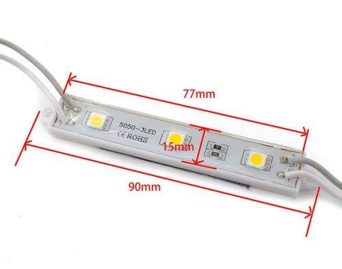 LED Light Modules: Waterproof Triple SMD5050 in Warm White. Collections are allowed.