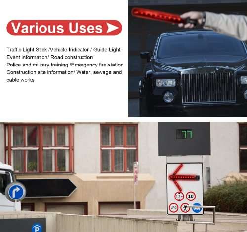 Flash Strobe Warning Traffic Wand Light, Magnetic, Unfolding Rotating Blades. Collections Allowed
