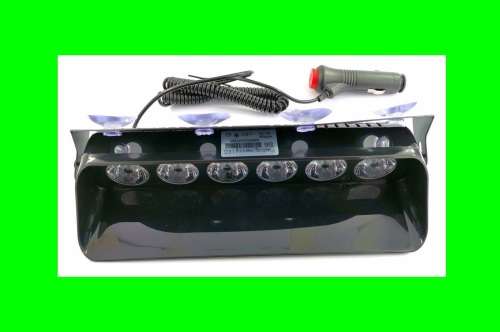 LED Windscreen Vehicle Strobe Dashboard Light Long 6LED Version. Collections Are Allowed.