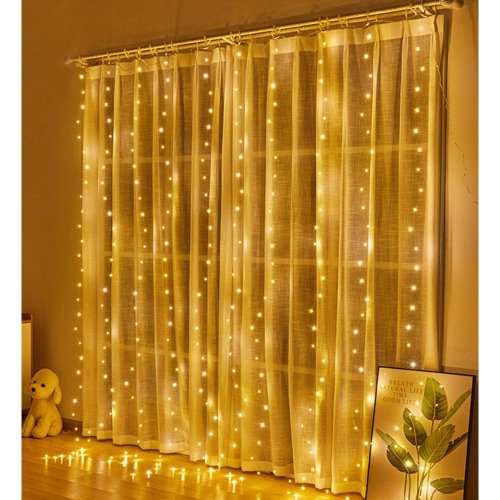 LED Decorative Fairy Curtain Lights Waterproof 220V AC in Warm White. Collections are allowed.