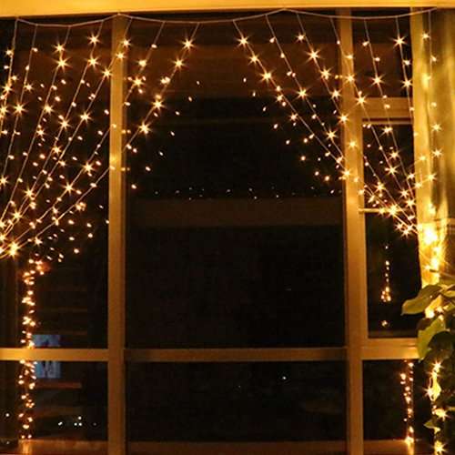 LED Decorative Fairy Curtain Lights Waterproof 220V AC in Warm White. Collections are allowed.