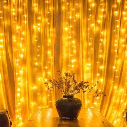 LED Decorative Fairy Curtain Lights Waterproof 220V AC in Warm White. Collections are allowed.