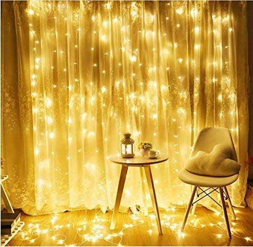LED Decorative Fairy Curtain Lights Waterproof 220V AC in Warm White. Collections are allowed.