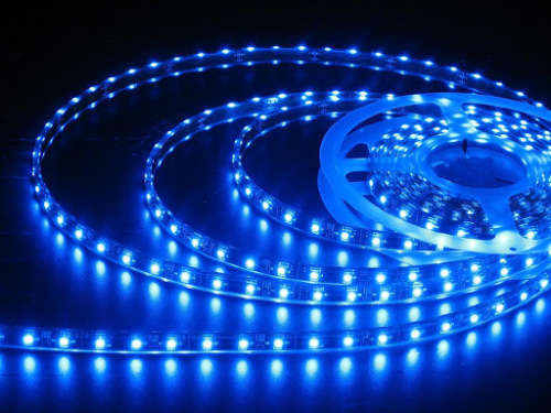 LED Strip Lights: 12Volts Waterproof SMD3528 BLUE Colour 5-metre Rolls. Collections Are Allowed.