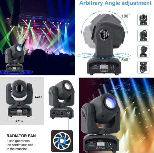 Professional Disco Moving Head GOBO Light DMX512 Stage Light, DJ Party Light. Collections Allowed.