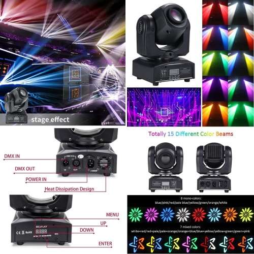 Professional Disco Moving Head GOBO Light DMX512 Stage Light, DJ Party Light. Collections Allowed.