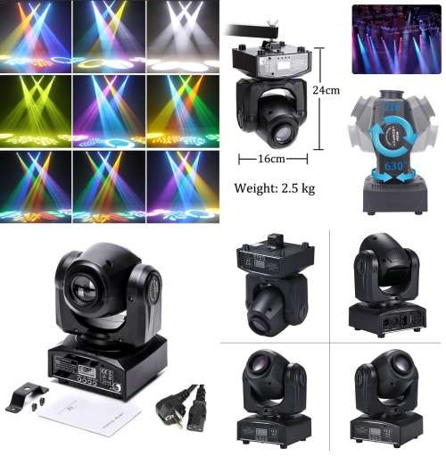 Professional Disco Moving Head GOBO Light DMX512 Stage Light, DJ Party Light. Collections Allowed.