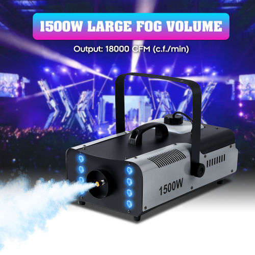Heavy Duty Professional Smoke Fog Machine with RGB LEDs, Compact High Capacity. Collections Allowed.
