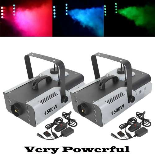 Heavy Duty Professional Smoke Fog Machine with RGB LEDs, Compact High Capacity. Collections Allowed.