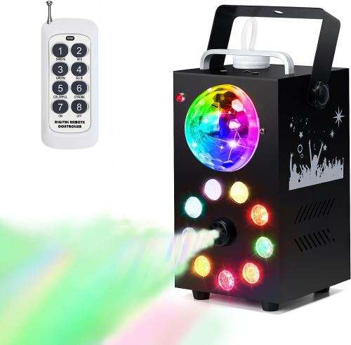 Professional Smoke Fog Machine with MultiColour RGB LEDs, Rotating Light Ball. Collections allowed
