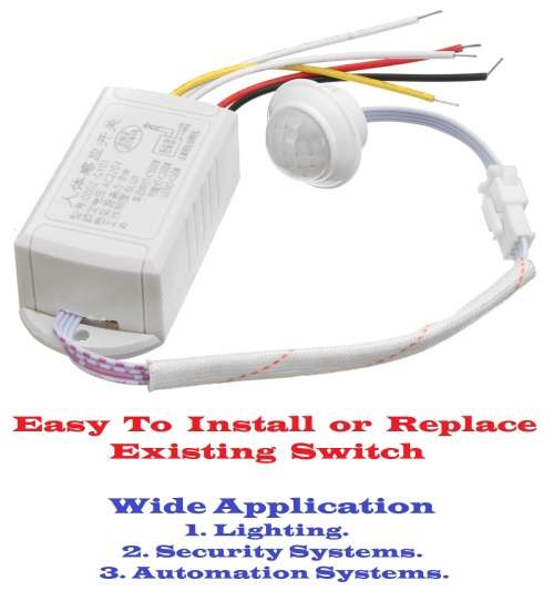 Special Offer: Infrared Tech Based Automatic Motion Sensor Induction Switch. Collections allowed