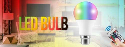 Colour Changing LED RGB Light Bulb with Wireless IR Remote Control. Collections are allowed.