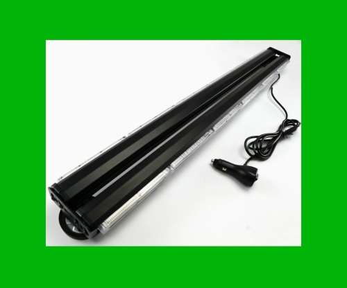 LED Double Sided Strobe Flash 900mm Emergency Light Bar Green Light Colour. Collections Are Allowed.