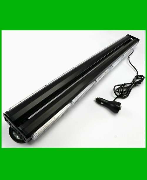 LED Double Sided Strobe Flash 900mm Emergency Light Bar Green Light Colour. Collections Are Allowed.