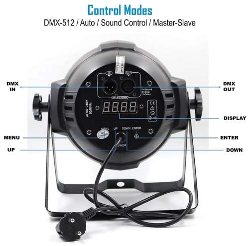 Professional Disco Stage DJ Party Wash LED Light DMX512 PARCAN RGBWA. Collections Are Allowed