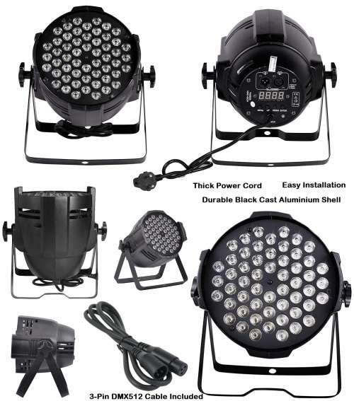 Professional Disco Stage DJ Party Wash LED Light DMX512 PARCAN RGBWA. Collections Are Allowed