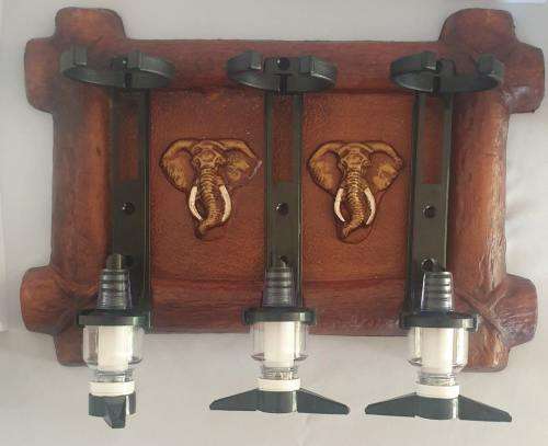 Riempie 2 Elephant Heads Liquor Dispensers With 3 Optic Sets. Brand New Products.Collections Allowed