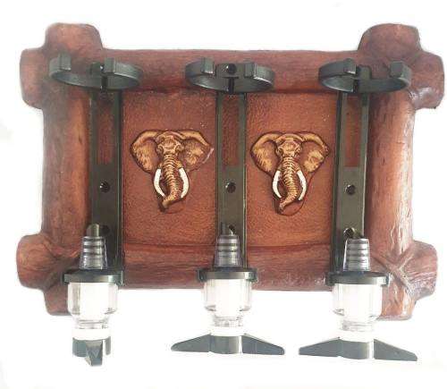 Riempie 2 Elephant Heads Liquor Dispensers With 3 Optic Sets. Brand New Products.Collections Allowed