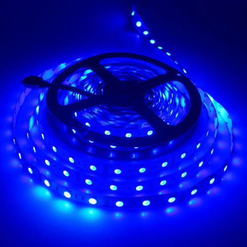 LED Strip Lights: 12Volts Waterproof SMD3528 BLUE Colour 5-metre Rolls. Collections Are Allowed.