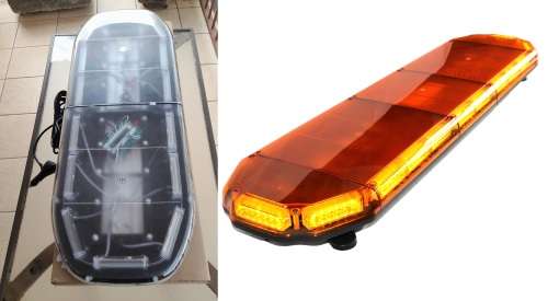 Construction Vehicle LED Flash Strobe Roof Top Amber Light Bar. Magnetic Mount. Collections Allowed.