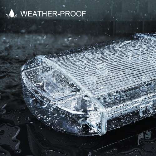 Amber Orange Yellow Vehicle Roof Top COB LED Flash Strobe Light Bar. Magnetic. Collections Allowed.