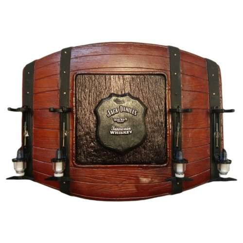 Jack Daniel`s Whiskey Flat Barrel Liquor Dispensers with 4 Optic Sets Brand New. Collections allowed