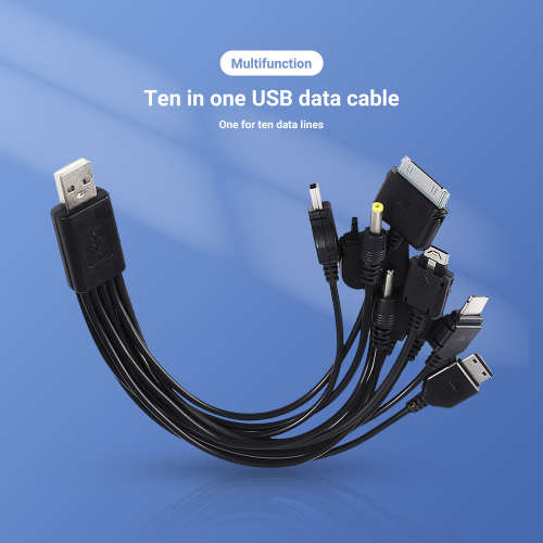 USB Multi Charger Cable Kit For Mobile Devices:  10 in 1 Complete Set.  Collections are allowed.