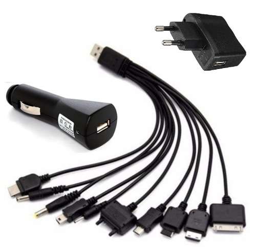 USB Multi Charger Cable Kit For Mobile Devices:  10 in 1 Complete Set.  Collections are allowed.