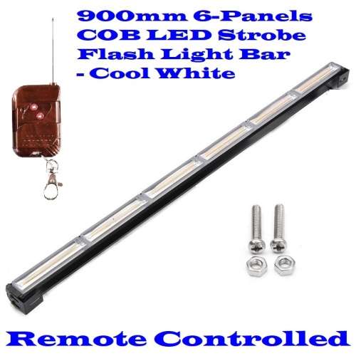 Cool White COB LED Vehicle Flash Strobe Light Bar. Remote Controlled. Collections Are Allowed