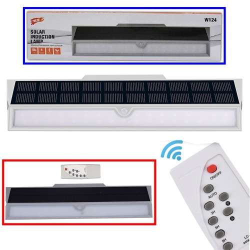 Solar Induction Wall LED Lamp With Motion Sensor and Remote Control. Collections are allowed.