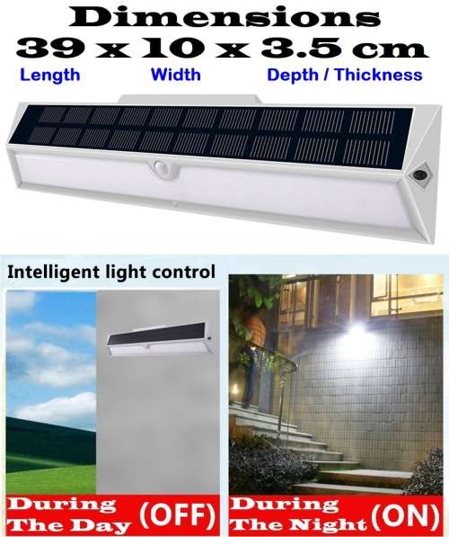 Solar Induction Wall LED Lamp With Motion Sensor and Remote Control. Collections are allowed.