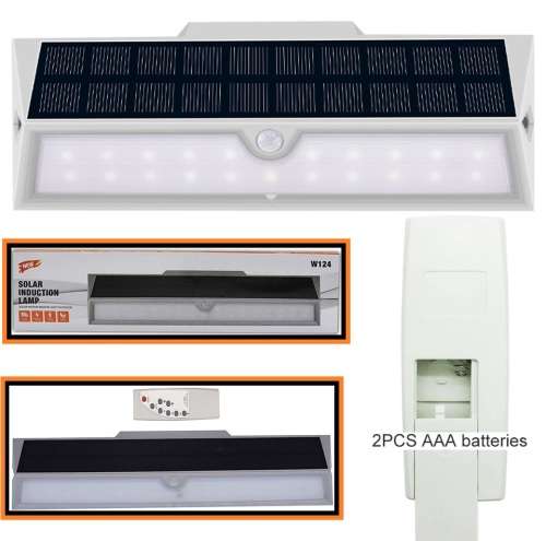 Solar Induction Wall LED Lamp With Motion Sensor and Remote Control. Collections are allowed.