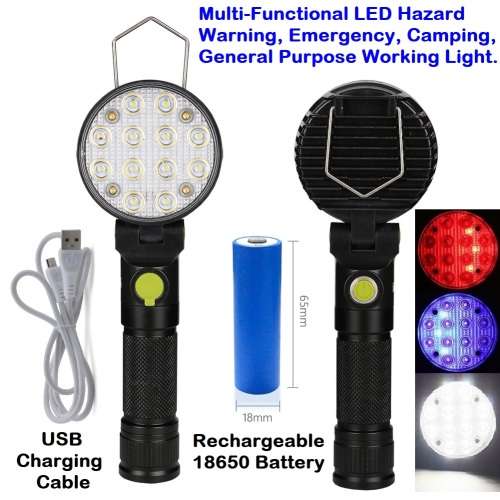 Multi-Function LED Hazard Warning, Emergency, General Purpose Working Light. Collections Are Allowed